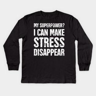 Massage Therapist Superpower Kids Long Sleeve T-Shirt